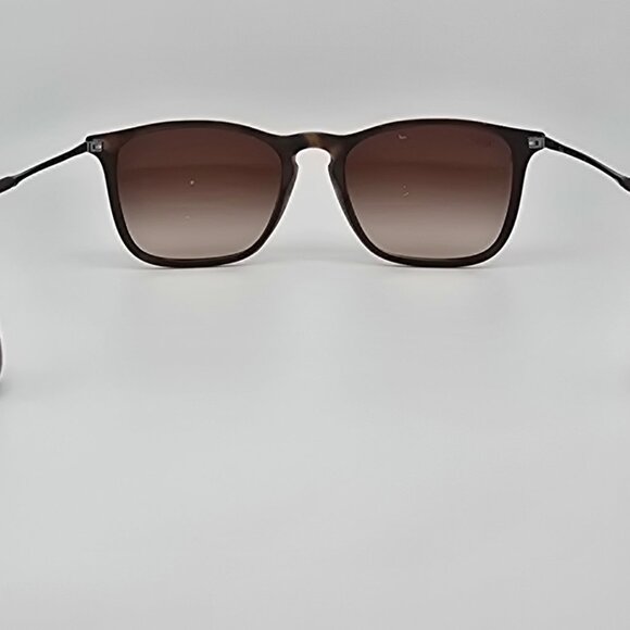 Ray-Ban RB4187 856/13 Chris Havana Rubber Frame Brown Gradient Lens Sunglasses - Picture 4 of 14